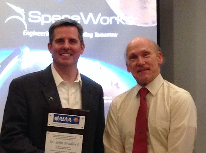 January 2017 Dinner Meeting with Dr. John Bradford of SpaceWorks